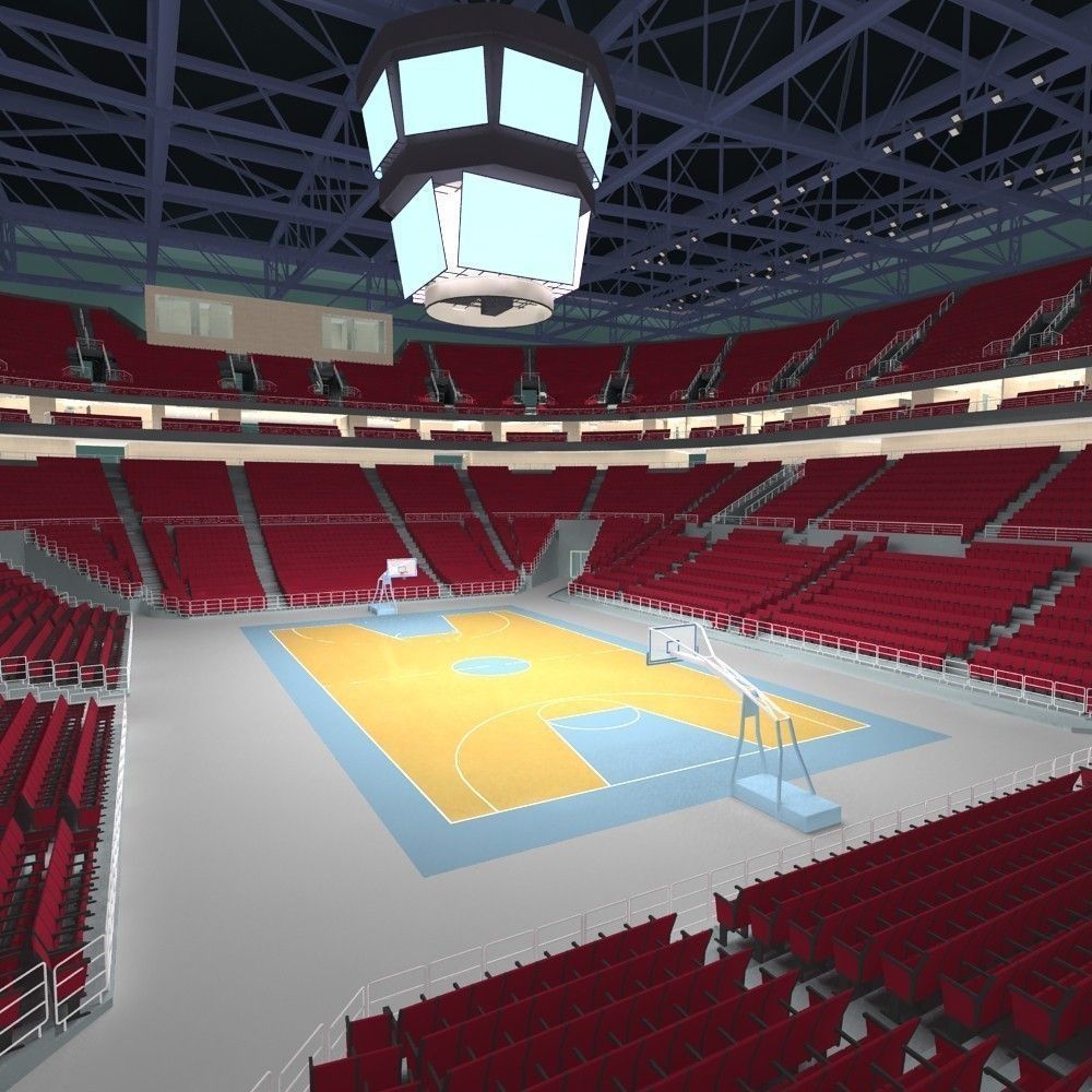Basketball Arena 3D model_4