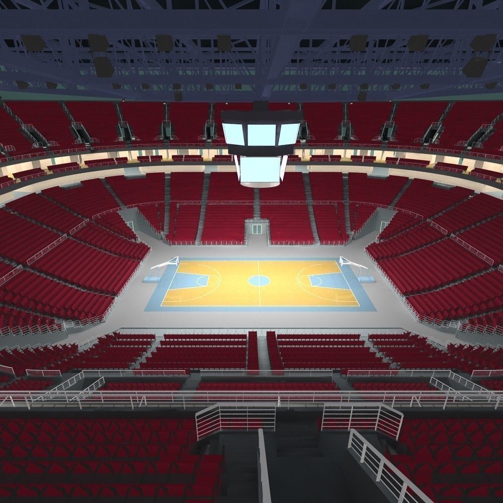 Basketball Arena 3D model_1