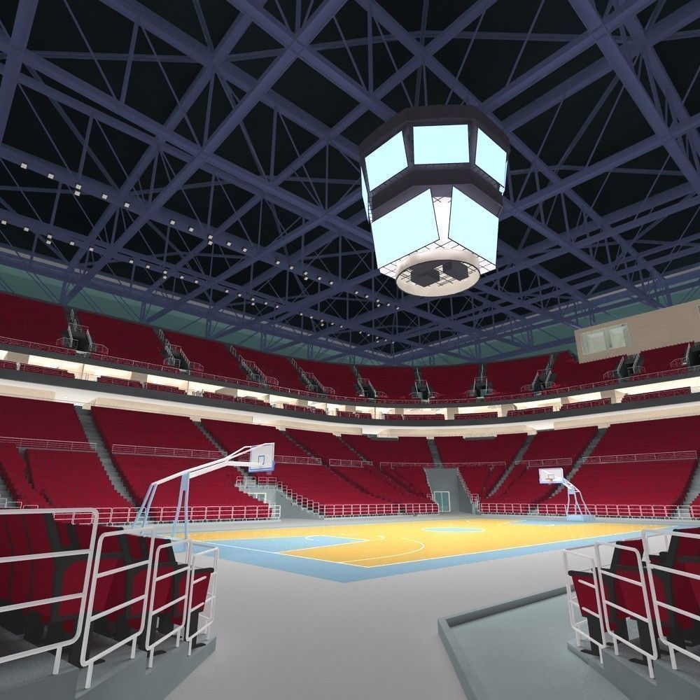 Basketball Arena 3D model_5