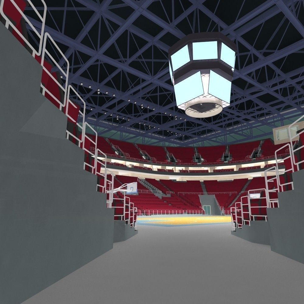 Basketball Arena 3D model_8