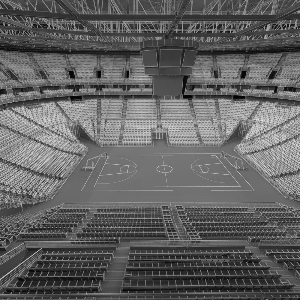 Basketball Arena 3D model_14