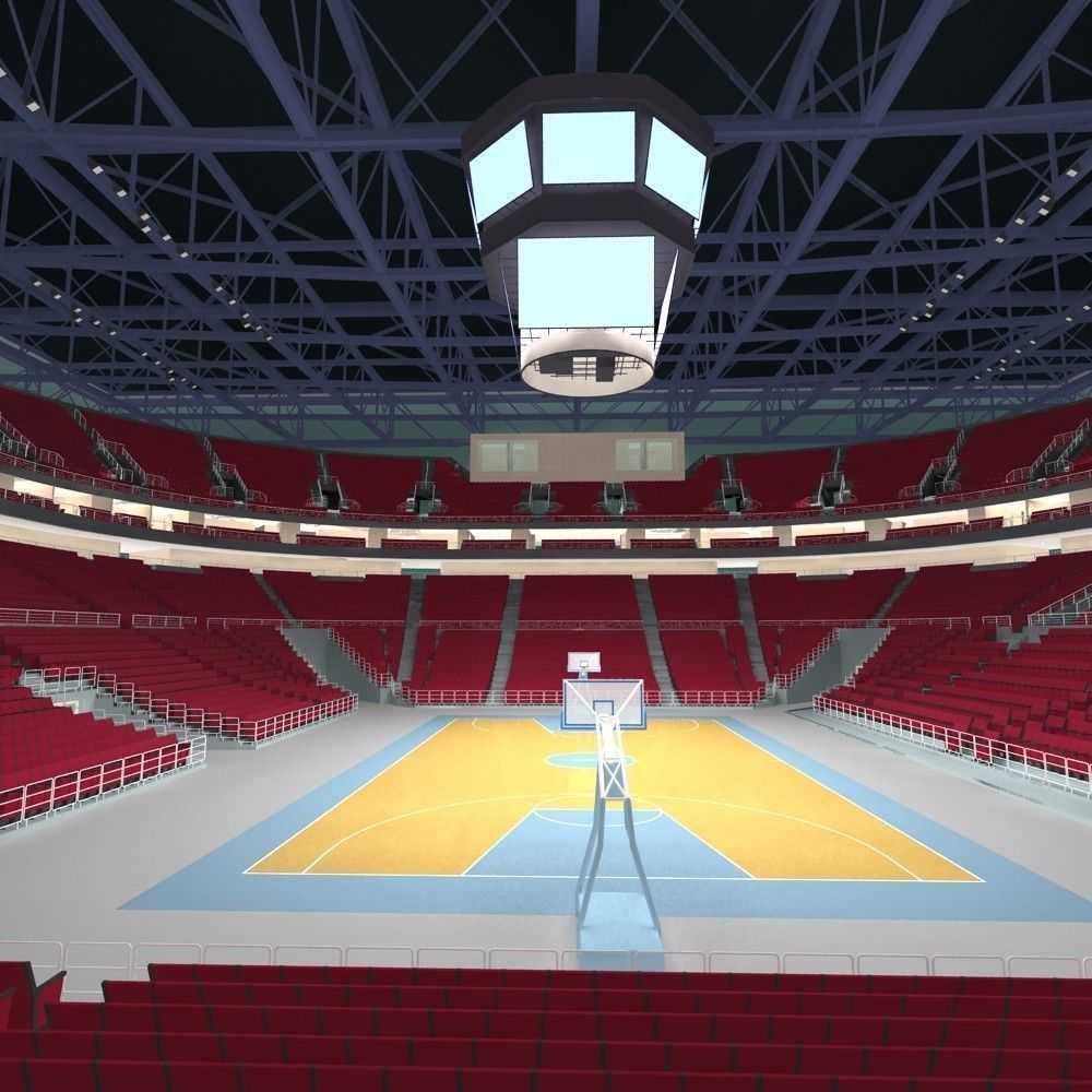 Basketball Arena 3D model_3