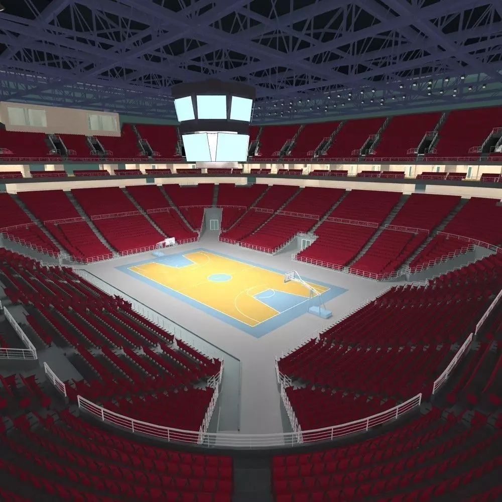 Basketball Arena 3D model_0