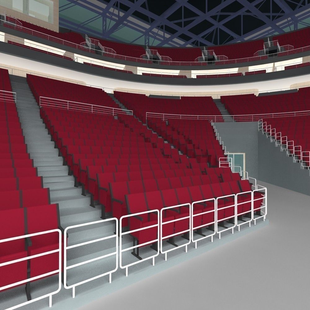 Basketball Arena 3D model_7