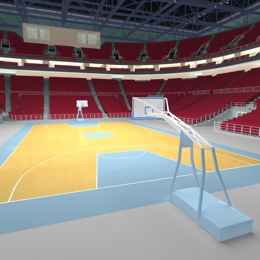 Basketball Arena 3D model_6