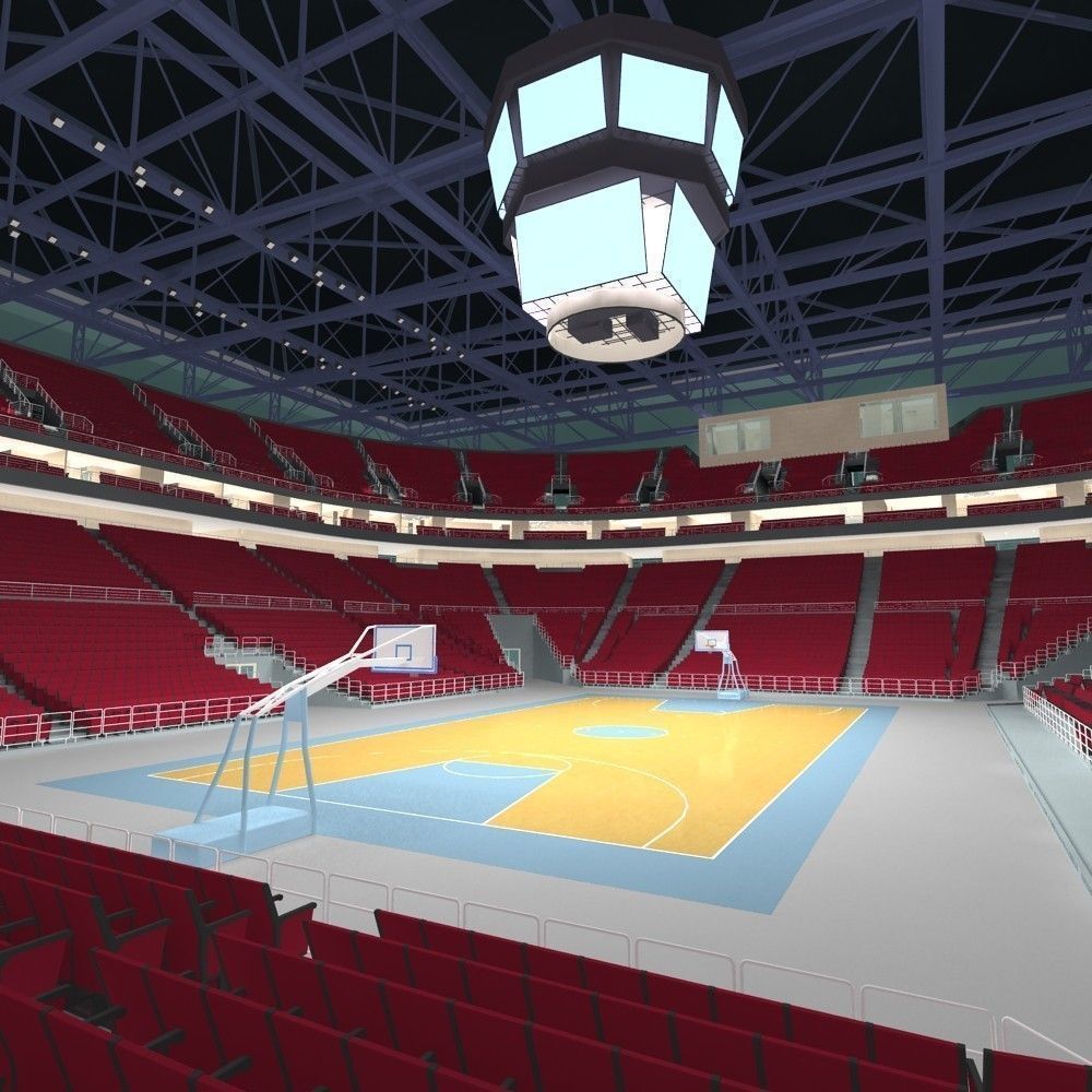 Basketball Arena 3D model_2