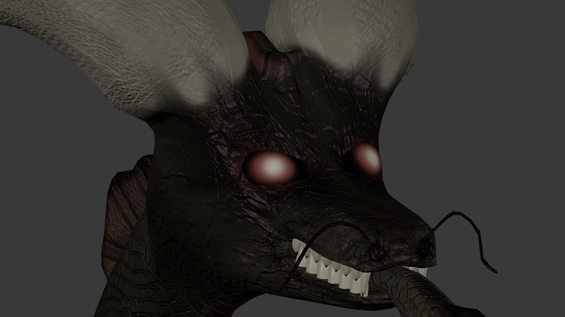 Ouroboros dragon head Low-poly 3D model_1