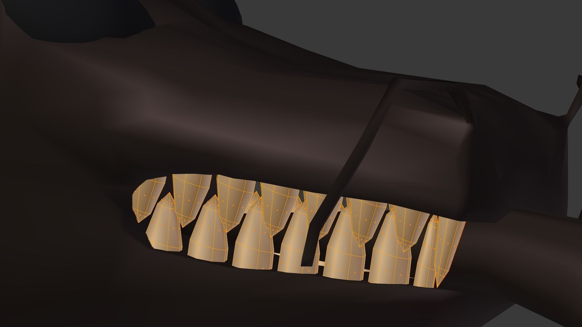 Ouroboros dragon head Low-poly 3D model_13