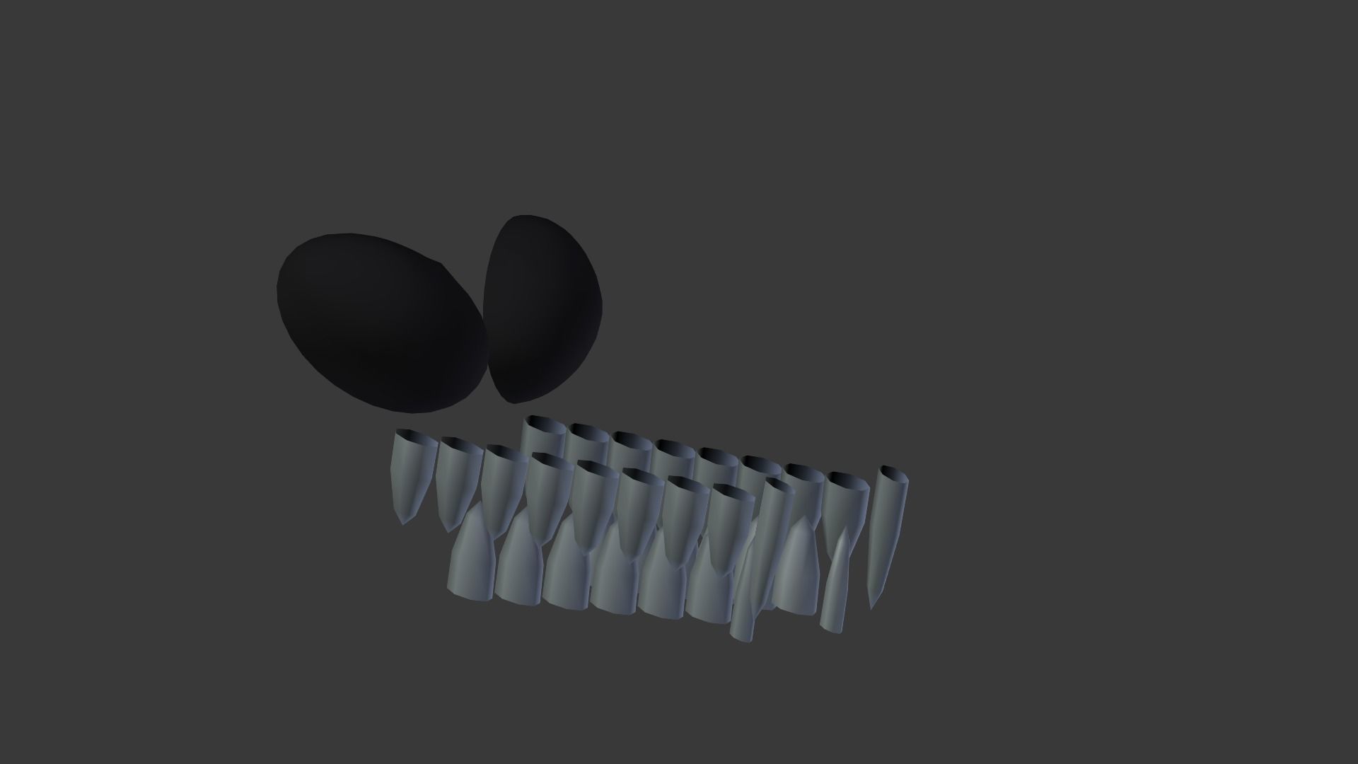 Ouroboros dragon head Low-poly 3D model_14