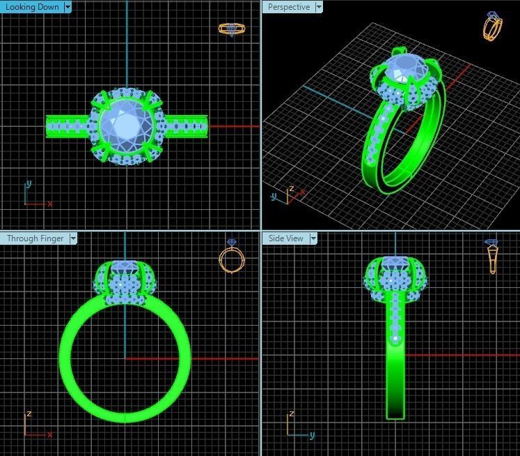 Ring T00194 3D print model_2