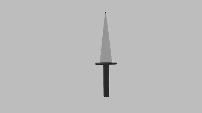 Low Poly Knife 6 sword