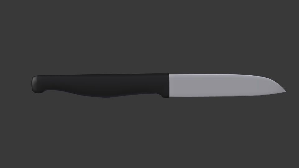 Low Poly Knife Free low-poly 3D model_3