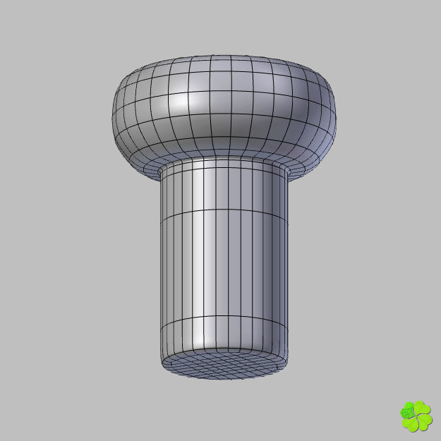 Champagne bottle low poly Low-poly 3D model_27