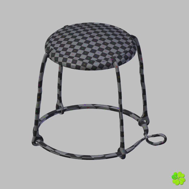 Champagne bottle low poly Low-poly 3D model_47