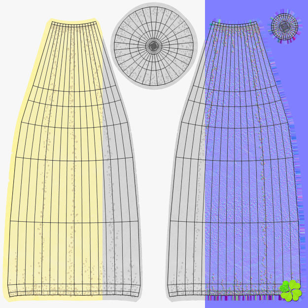 Champagne bottle low poly Low-poly 3D model_52