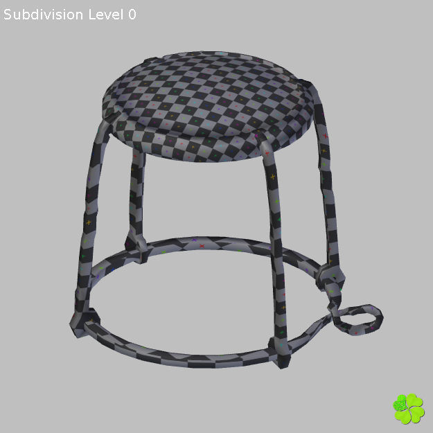 Champagne bottle low poly Low-poly 3D model_48