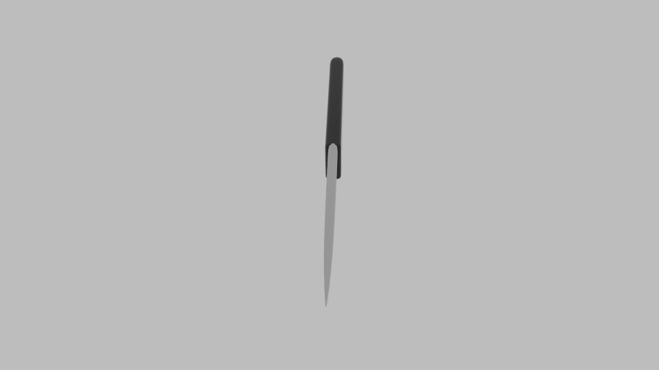 Low Poly Knife 2 Free low-poly 3D model_1