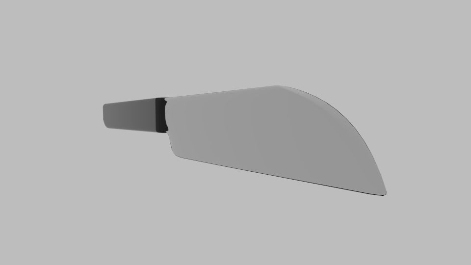 Low Poly Knife 4 Free low-poly 3D model_1