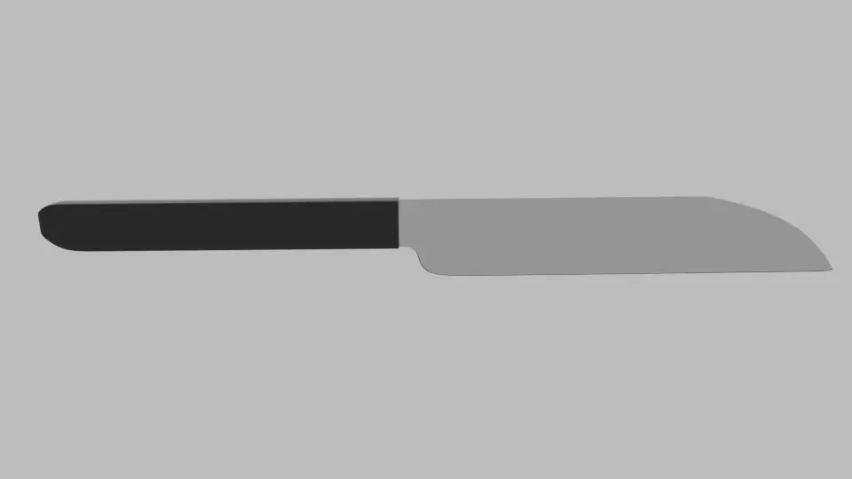 Low Poly Knife 4 Free low-poly 3D model_0