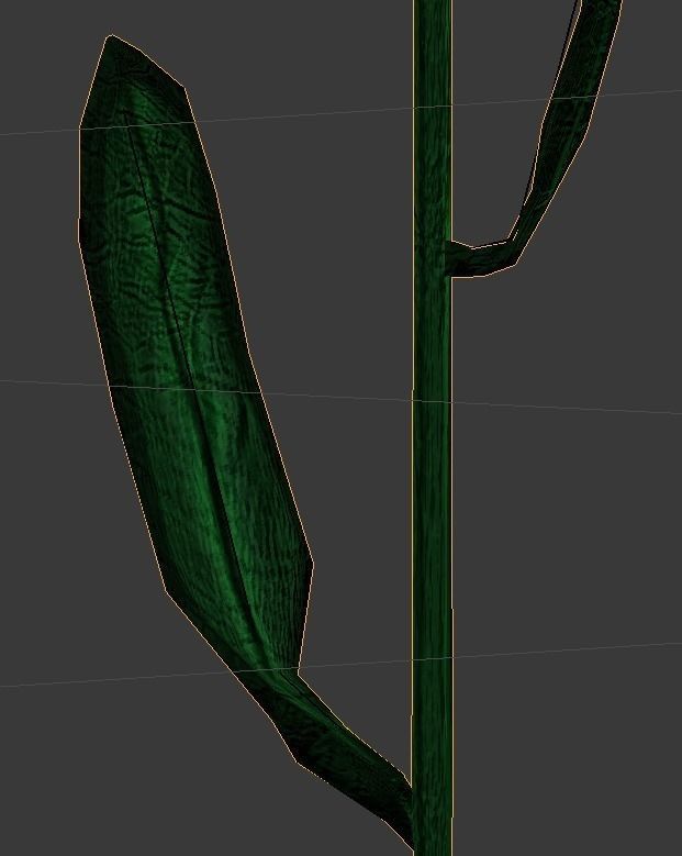 Purple flower 3D model_5