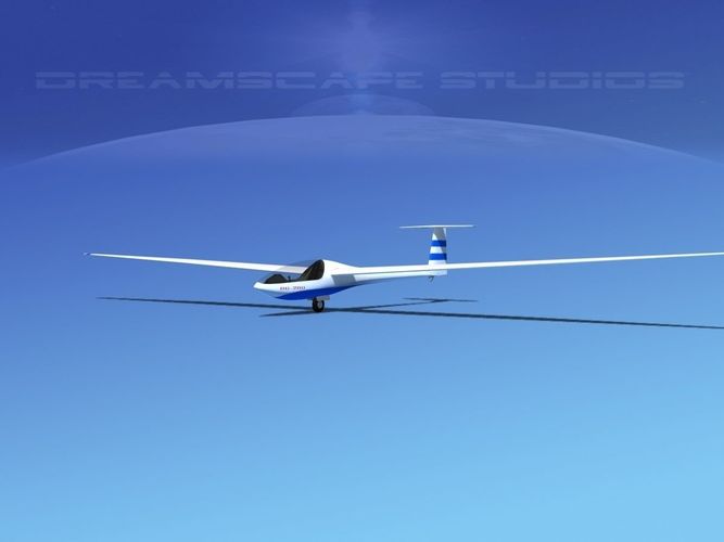 Glaser Dirks DG200 15Mtr Sailplane V01 3D model