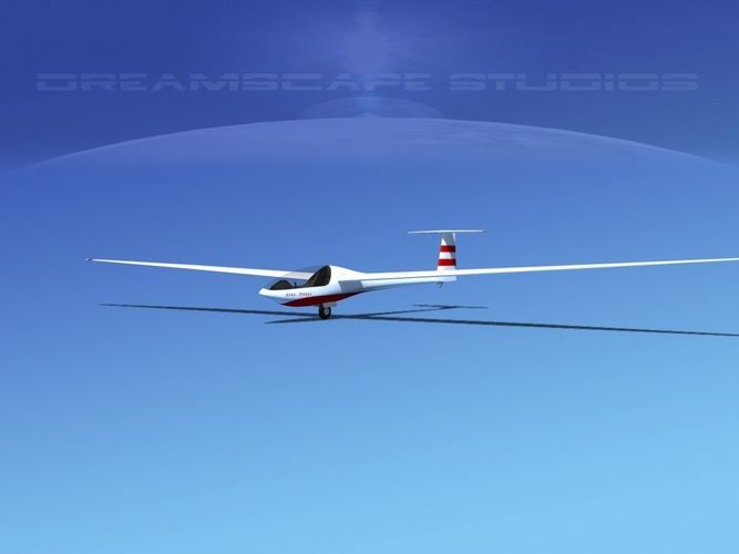Glaser Dirks DG200 15Mtr Sailplane V02 3D model