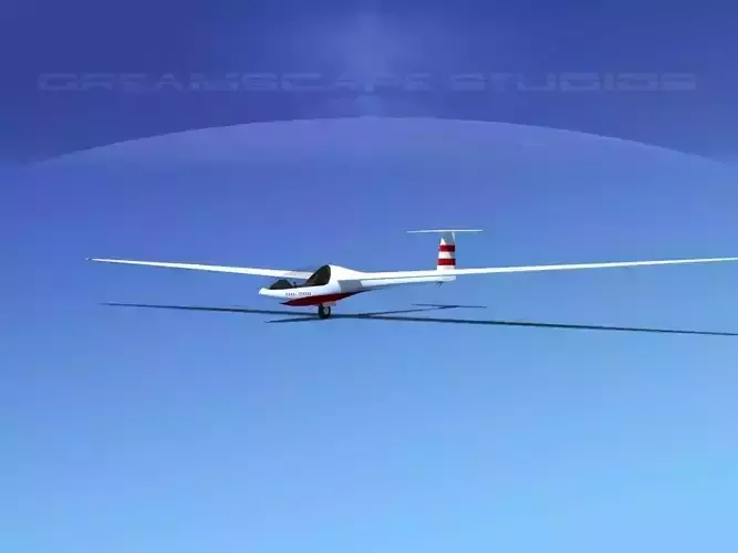 Glaser Dirks DG200 15Mtr Sailplane V02 3D model