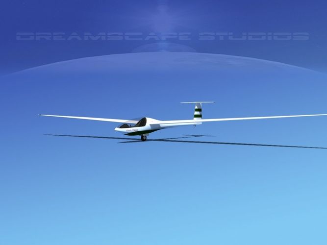 Glaser Dirks DG200 15Mtr Sailplane V04 3D model