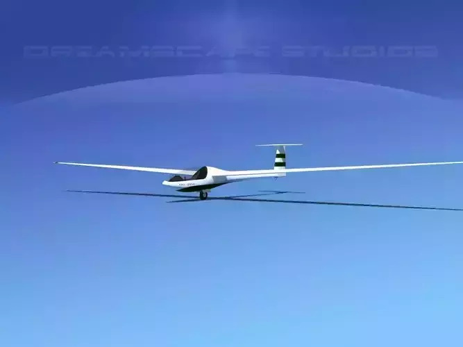 Glaser Dirks DG200 15Mtr Sailplane V04 3D model