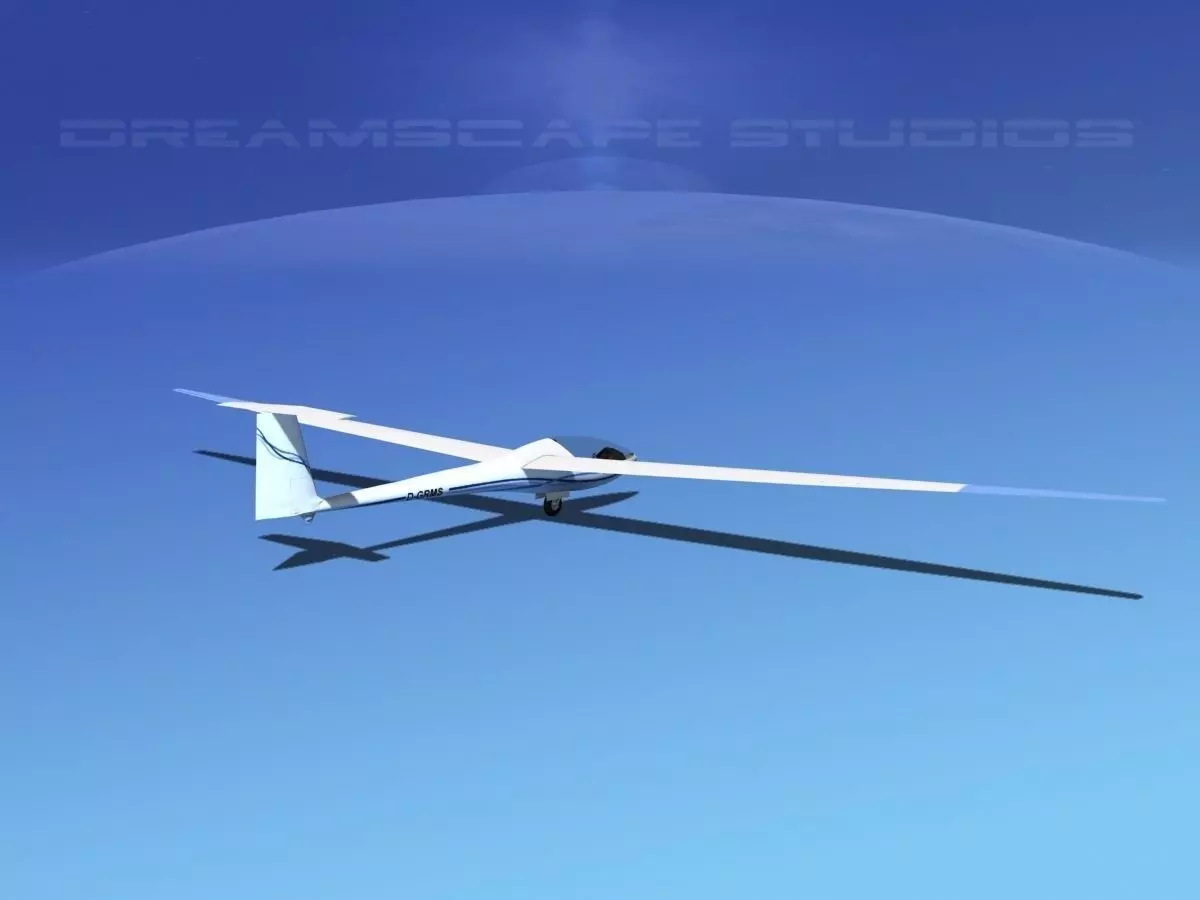 Glaser Dirks DG200 15Mtr Sailplane V05 3D model_0