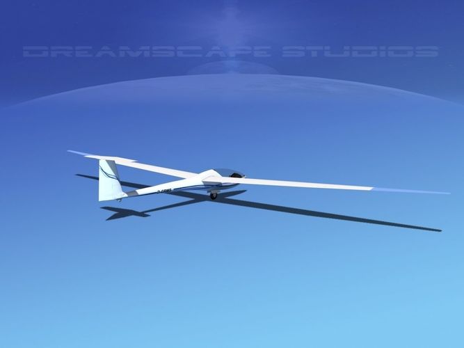 Glaser Dirks DG200 15Mtr Sailplane V05 3D model