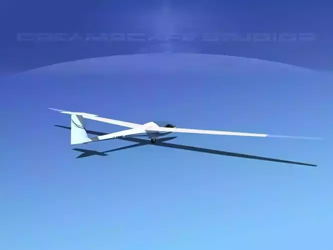 Glaser Dirks DG200 15Mtr Sailplane V05 3D model