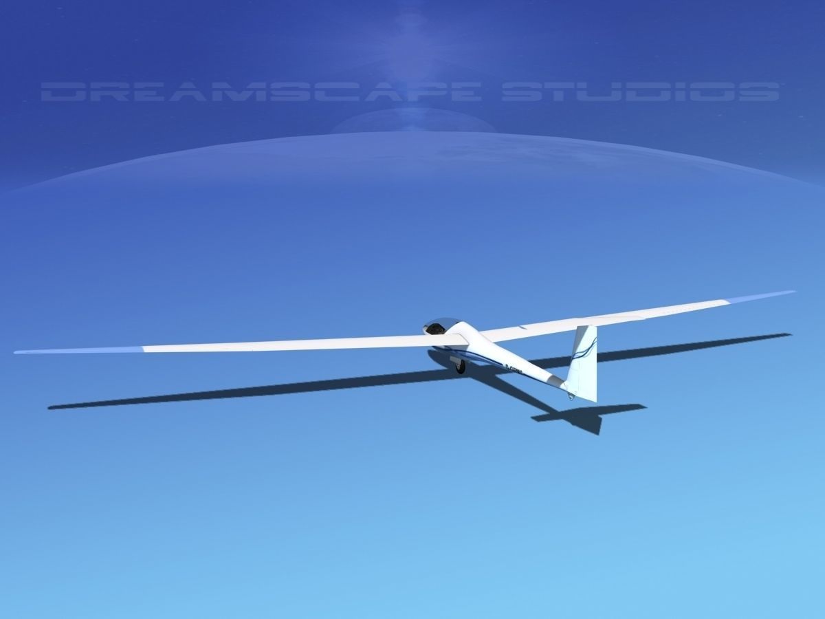 Glaser Dirks DG200 15Mtr Sailplane V05 3D model_7