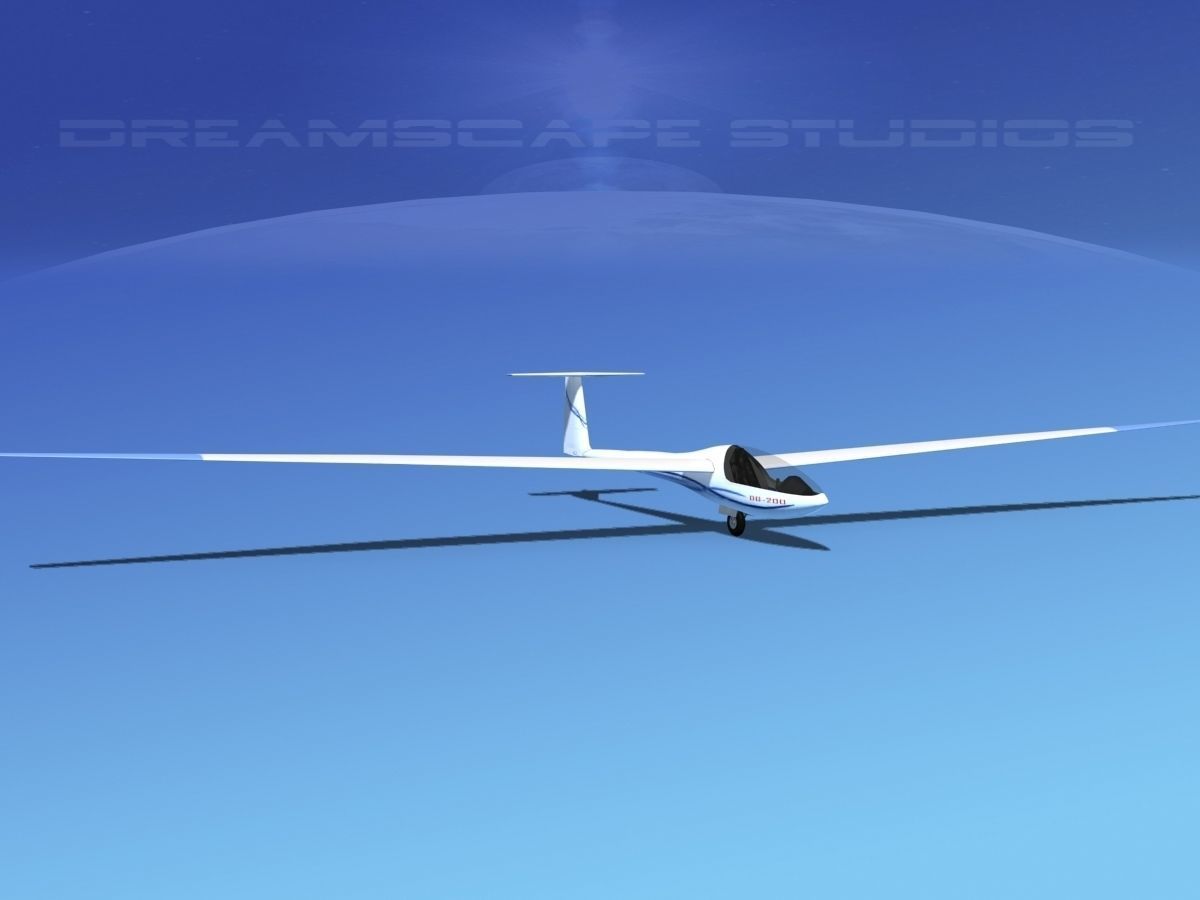 Glaser Dirks DG200 15Mtr Sailplane V05 3D model_2