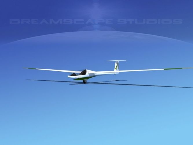 Glaser Dirks DG200 15Mtr Sailplane V06 3D model