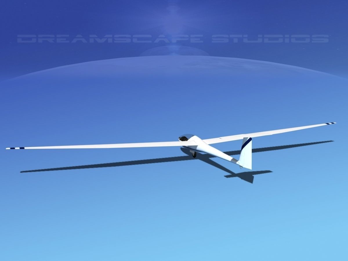 Glaser Dirks DG200 15Mtr Sailplane V08 3D model_6