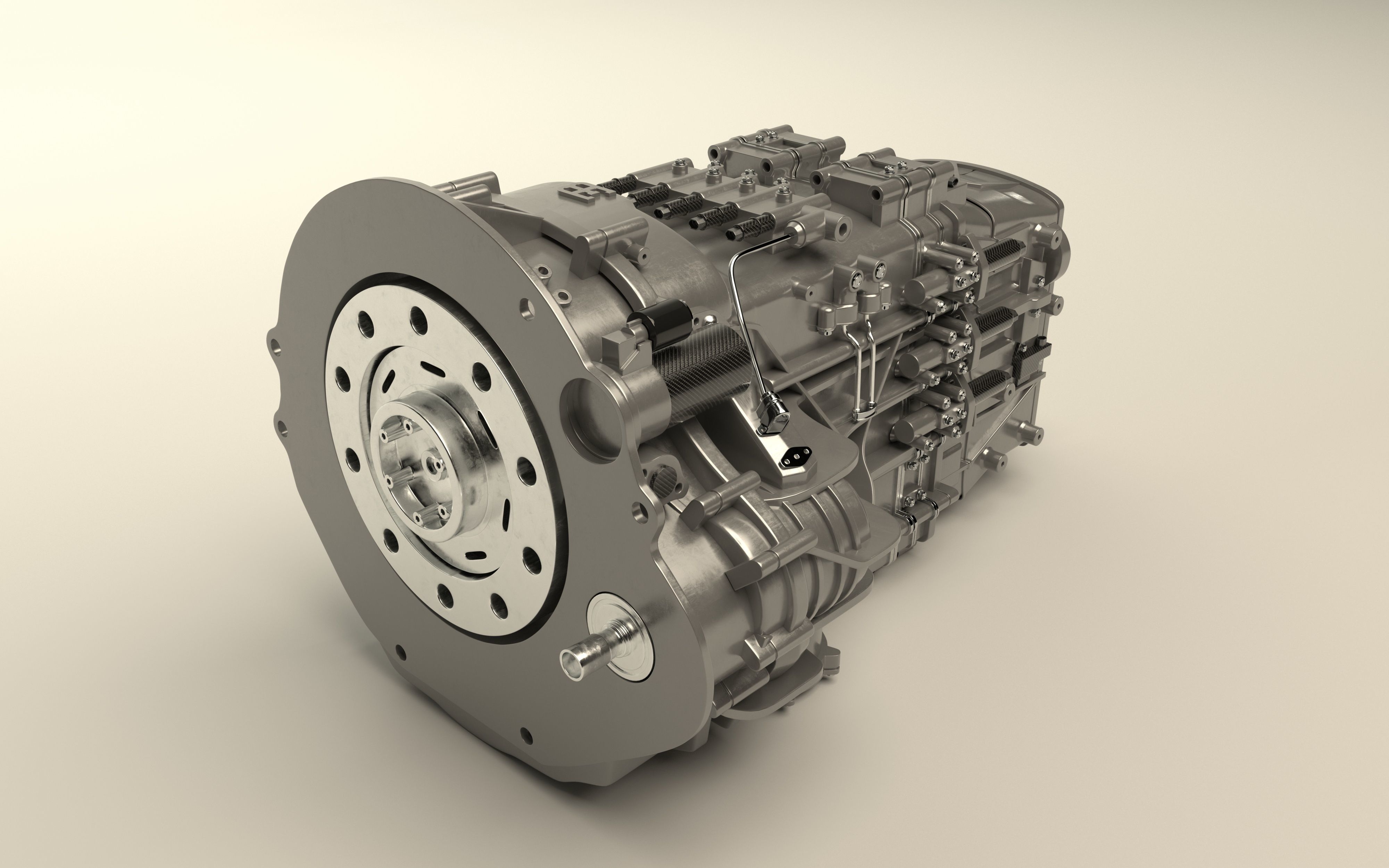 Bugatti W16 Engine - Chiron - Divo Low-poly 3D model_3