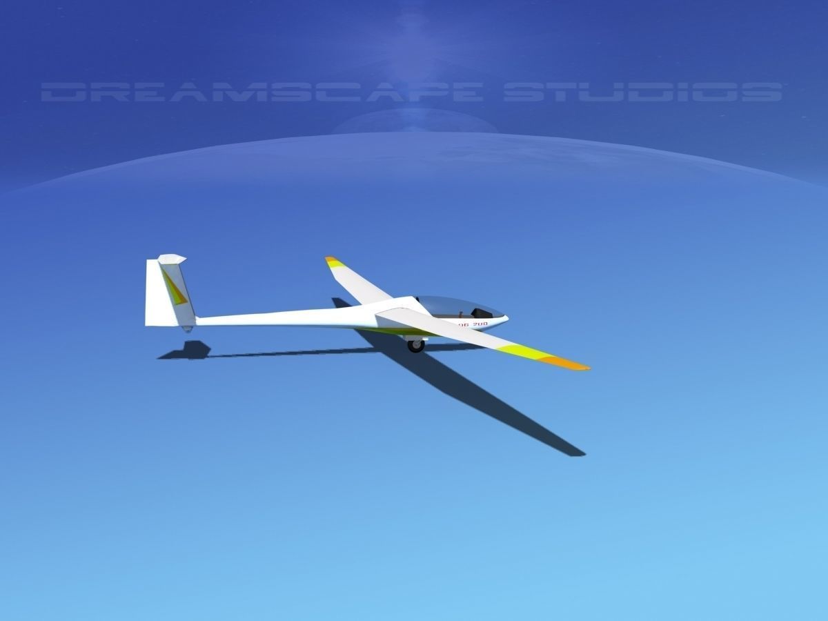 Glaser Dirks DG200 15Mtr Sailplane V10 3D model_3