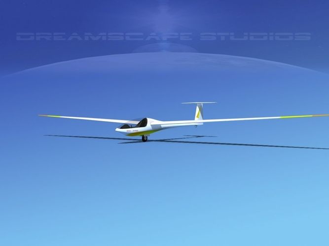 Glaser Dirks DG200 15Mtr Sailplane V10 3D model