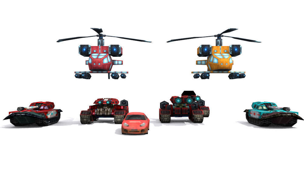 Future weapons collection Low-poly 3D model_9