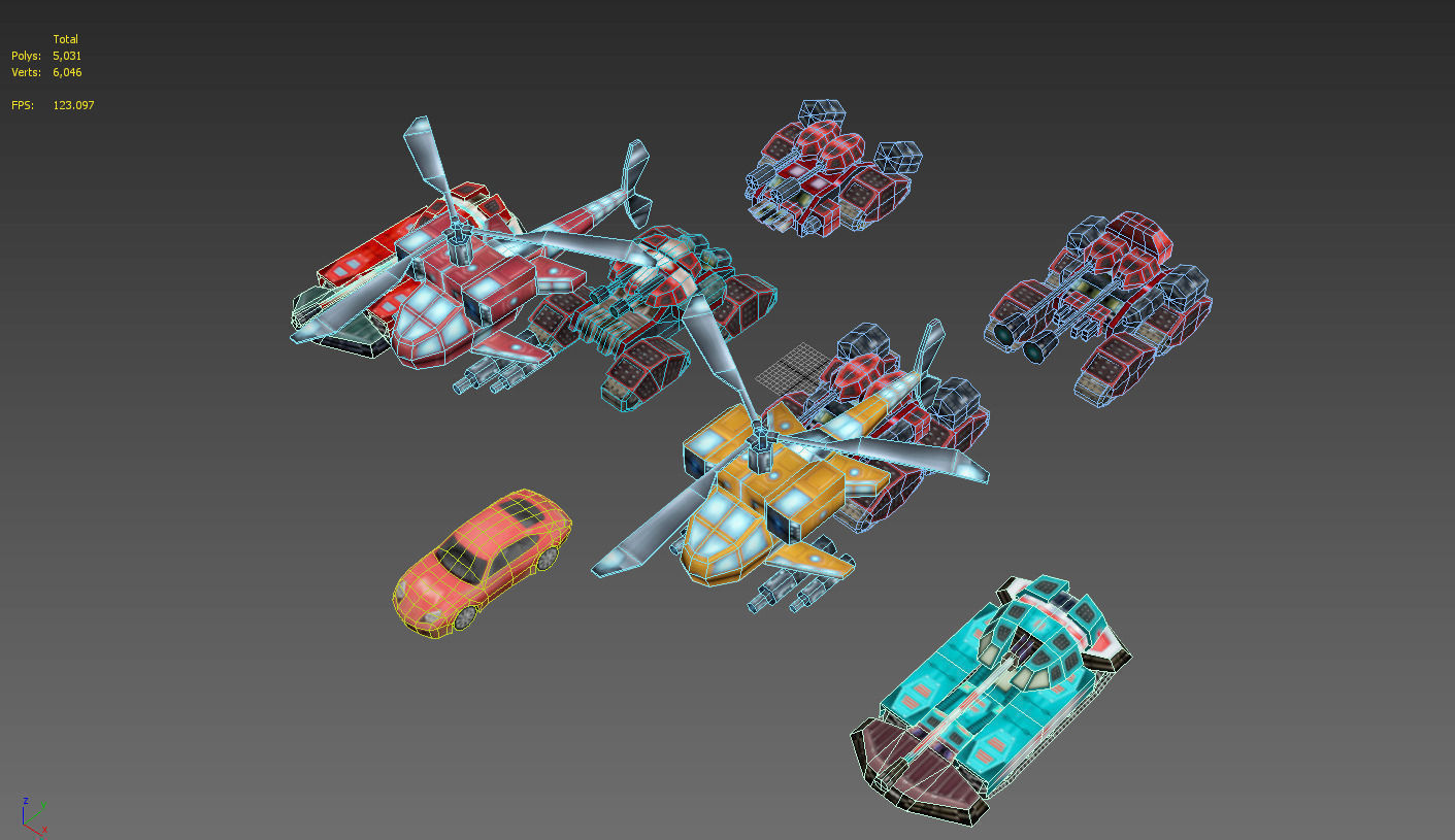 Future weapons collection Low-poly 3D model_18