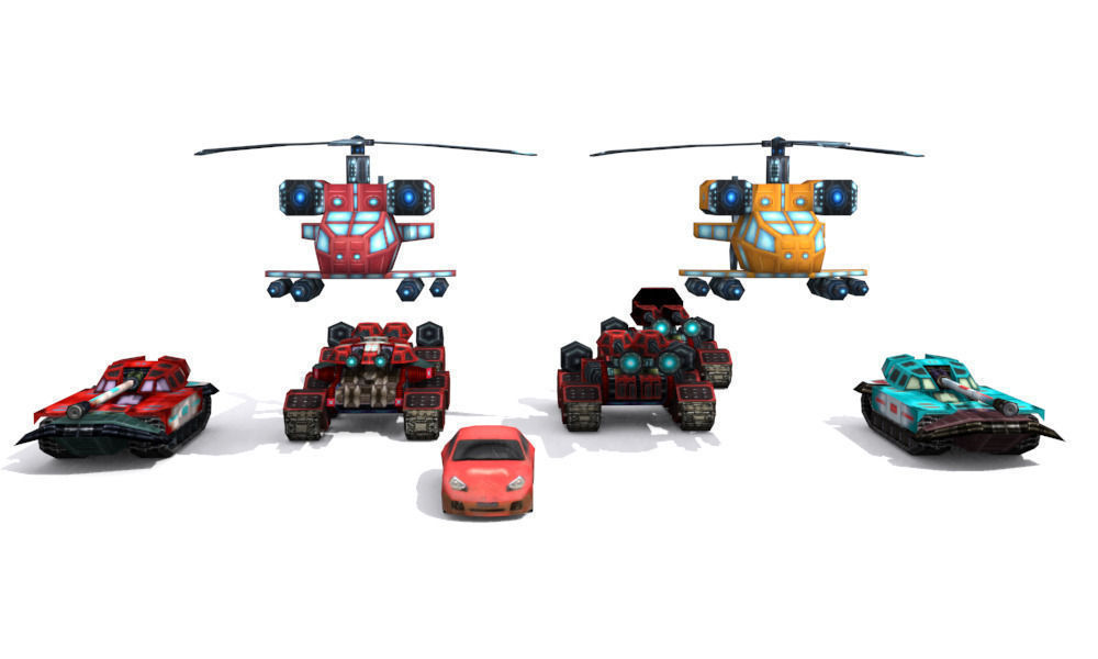 Future weapons collection Low-poly 3D model_10