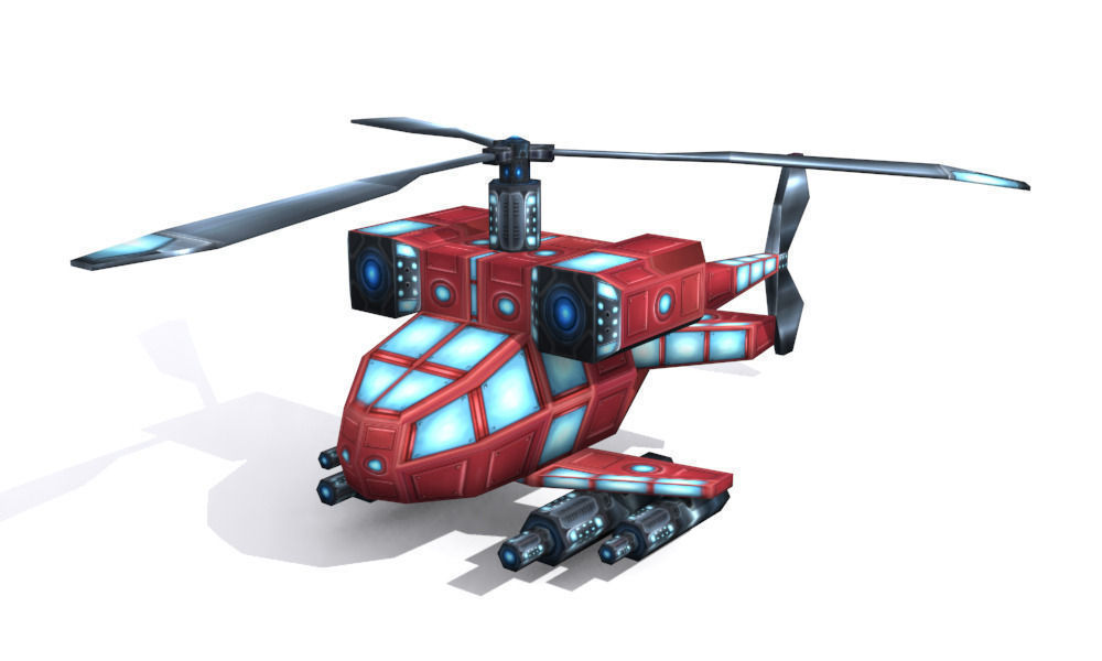 Future weapons collection Low-poly 3D model_4