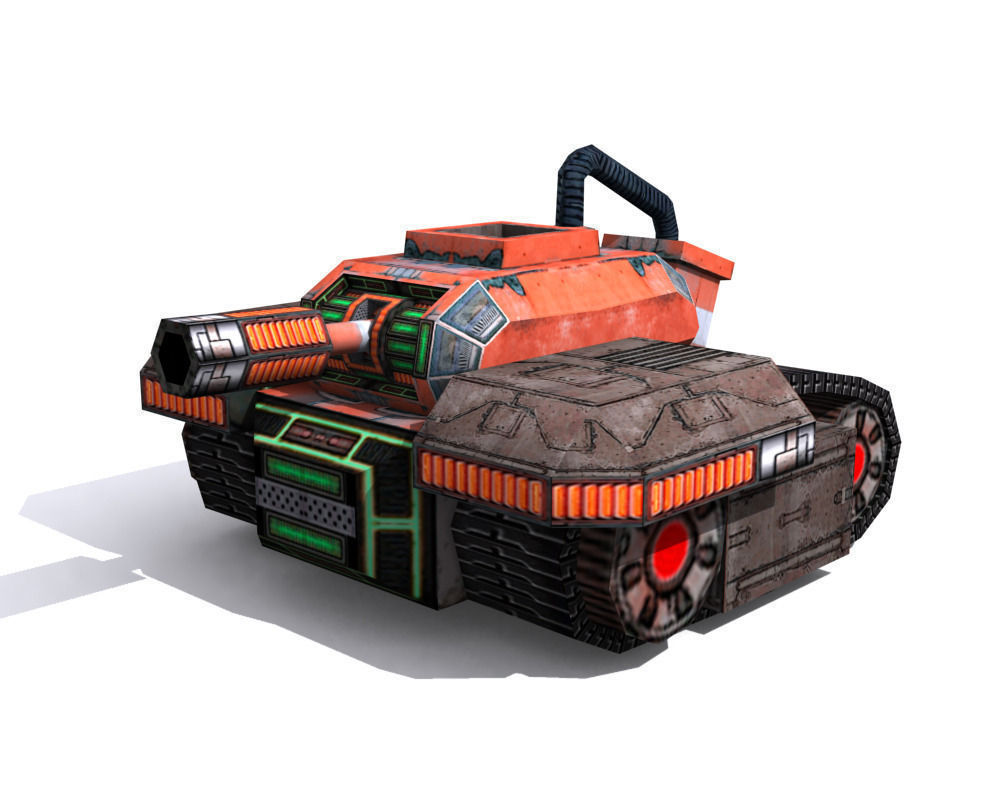 Future weapons collection Low-poly 3D model_19