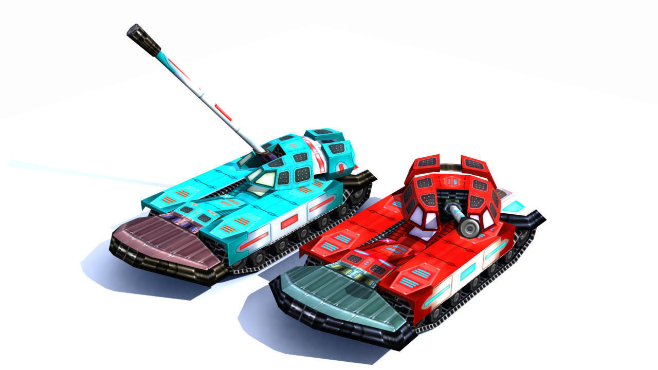 Future weapons collection Low-poly 3D model_17