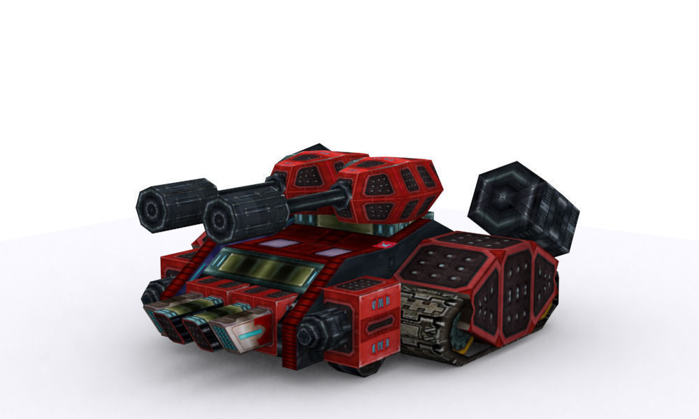 Future weapons collection Low-poly 3D model_15