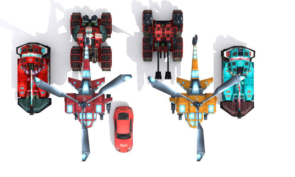 Future weapons collection Low-poly 3D model_11