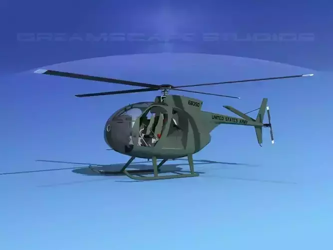 Hughes OH-6 Cayuse V01 3D model