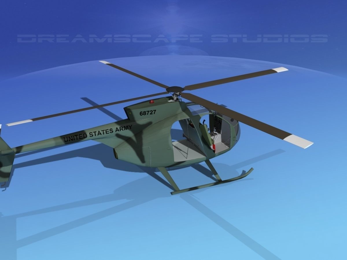Hughes OH-6 Cayuse V02 3D model_5