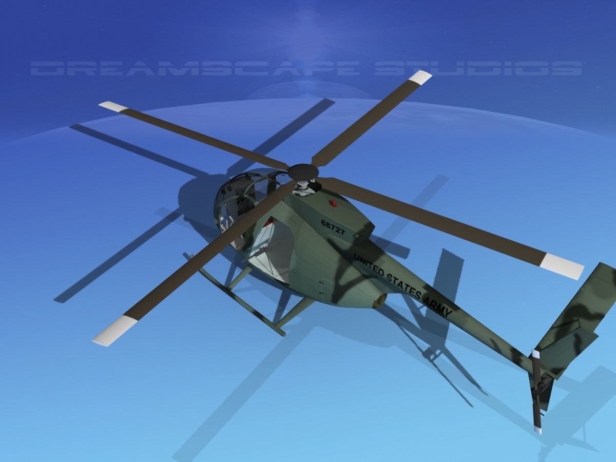 Hughes OH-6 Cayuse V02 3D model_8